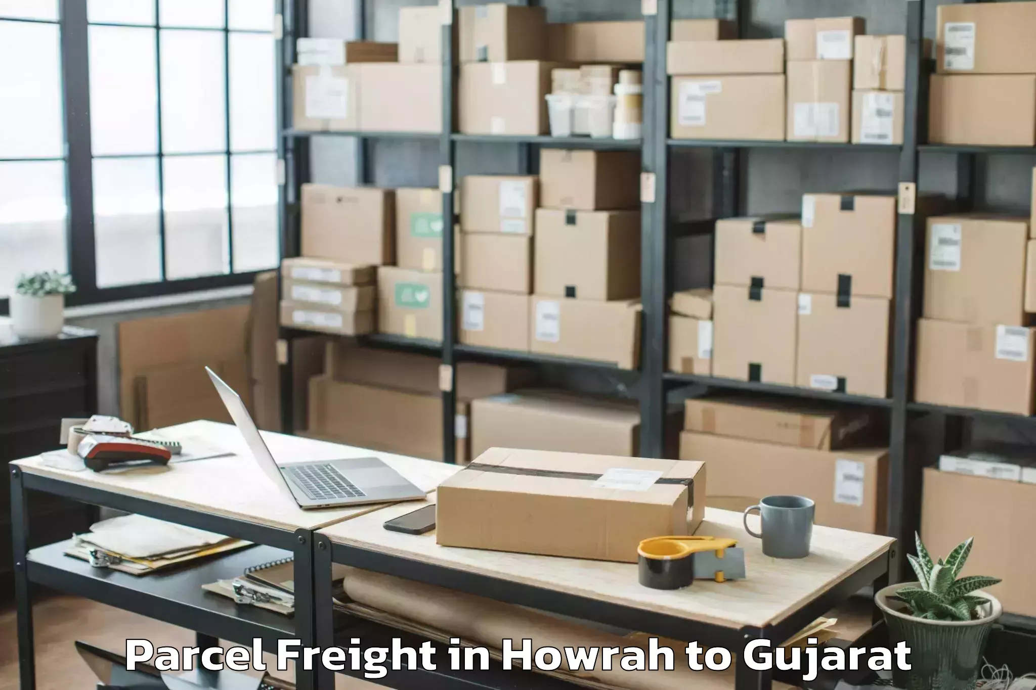 Leading Howrah to Swarnim Gujarat Sports Univers Parcel Freight Provider